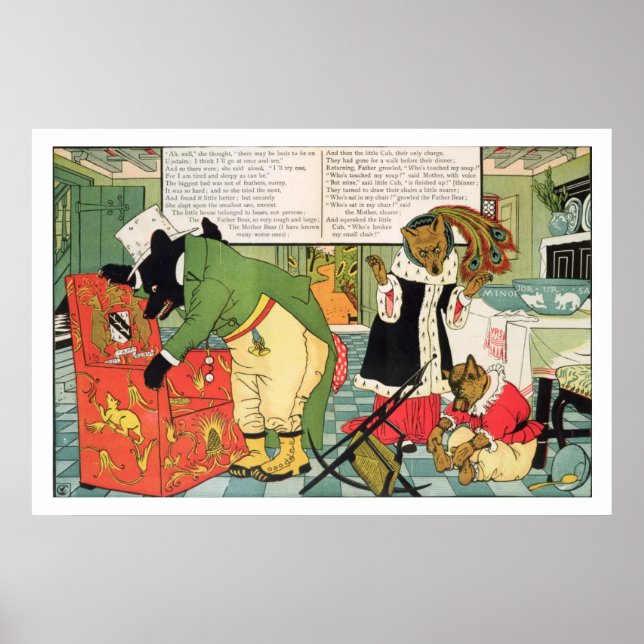 Poster Cachinhos Dourados e os Três Ursos (Frente)