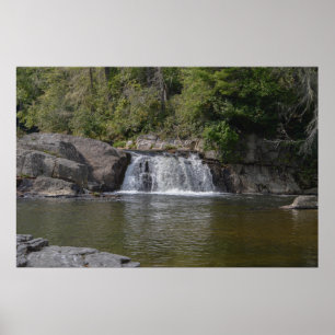 Poster Cachoeira bonita em montanhas apalaches