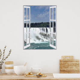 Póster Cachoeira Bonita Vista da Janela Falsa