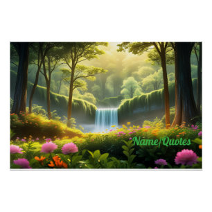 Póster Cachoeira da Floresta Encantada