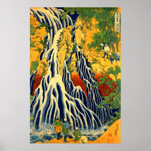 Póster Cachoeira de Kirifuri na montagem Kurokami em