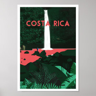 Poster Cachoeira de La Paz, cargo das viagens vintage de