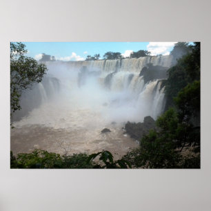 Póster Cachoeira do Iguaçu Divisa Argentina/Brasil Foto