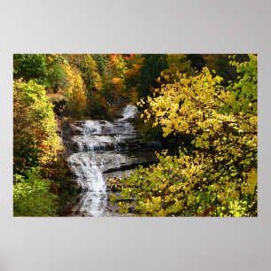 Poster Cachoeira do outono