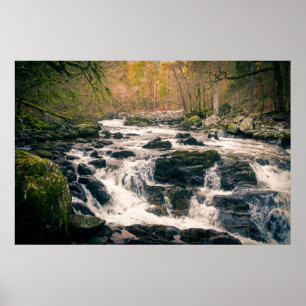 Poster Cachoeira do Rio Bran Dunkeld Hermitage