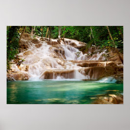 Poster Cachoeira do Rio Dunn na Jamaica