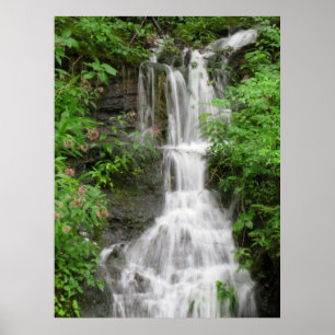 Póster Cachoeira em montanhas do smokey