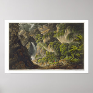 Poster Cachoeira em Shanklin, 'da ilha do mal do Wight