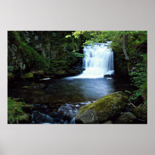 Póster Cachoeira em Watersmeet, Devon norte, Inglaterra