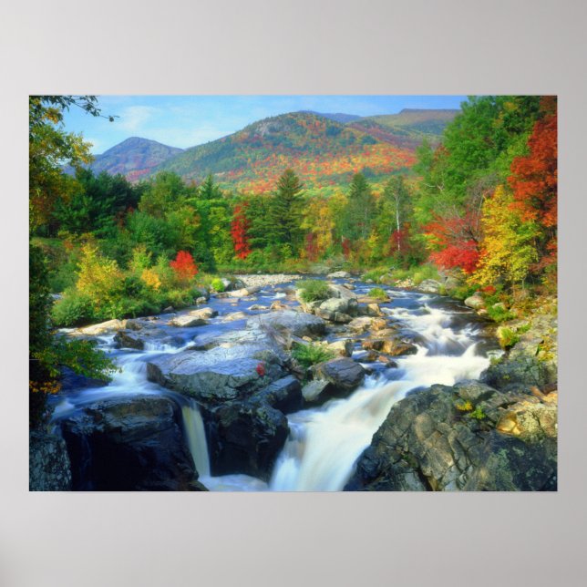 Poster Cachoeira Flume | Montanhas Adirondack (Frente)