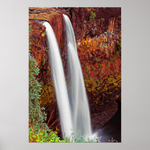 Póster Cachoeira havaiana