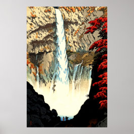Poster Cachoeira Kegon Em Nikko Kasamatsu Shiro 1952