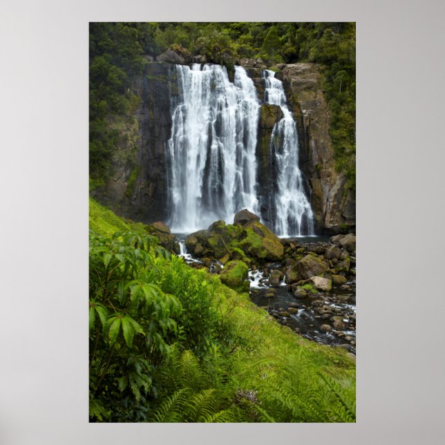 Póster Cachoeira Marokopa, Nova Zelândia (Frente)