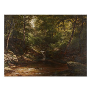 Póster Cachoeira na Floresta – George Hetzel