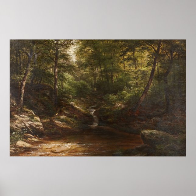 Poster Cachoeira na Floresta – George Hetzel (Frente)