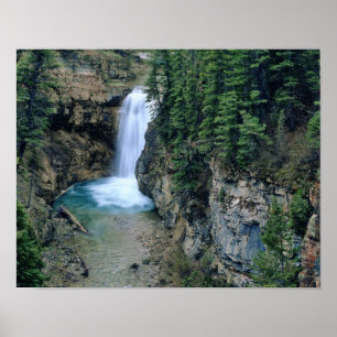 Póster Cachoeira no Falls Creek em Lewis e Clark
