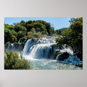 Poster Cachoeira no Parque Nacional Krka - Dalmácia, Croá