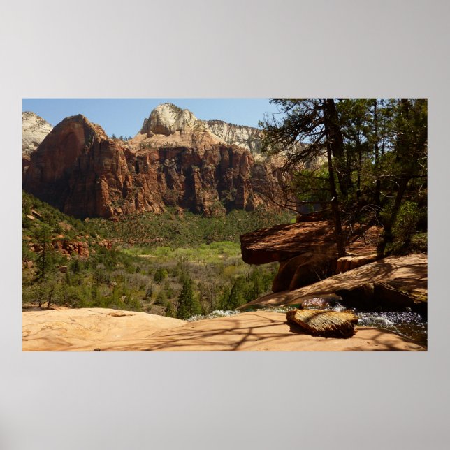 Póster Cachoeira nos Emerald Pools no Zion National Park (Frente)