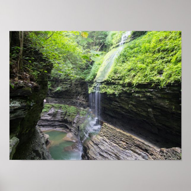 Póster Cachoeira Rainbow Falls, parque estadual Watkins G (Frente)