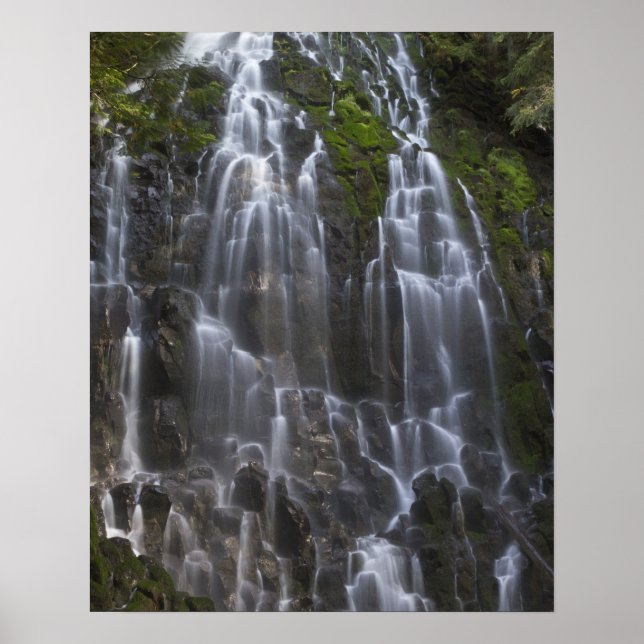 Poster Cachoeira Ramona Falls no condado de Clackamas, Or (Frente)