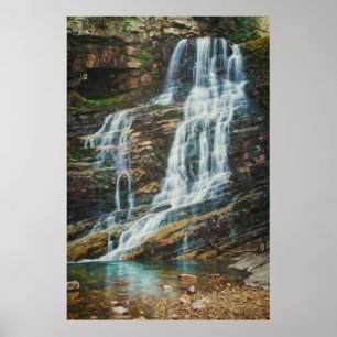 Poster Cachoeira Serena em Cascata na Natureza