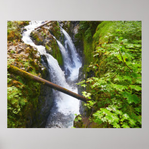 Poster Cachoeira Sol Duc I no Parque Nacional Olímpico