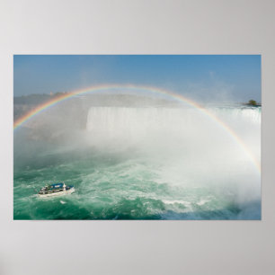 Poster Cachoeiras Boat e Horseshoe de Niagara Falls