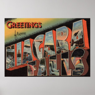 Póster Cachoeiras do Niágara, Nova York - Grandes Cenas d