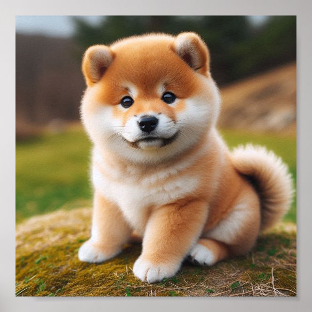 Poster cachorrinho Shiba Inu (Frente)