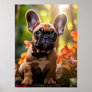 Poster 🐶💗Cachorrinho Sweet Frenchie na selva