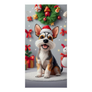 Póster Cachorro adorável em estilo desenho animado
