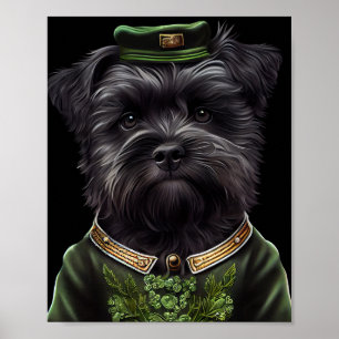 Poster Cachorro affenpinscher na Rua.