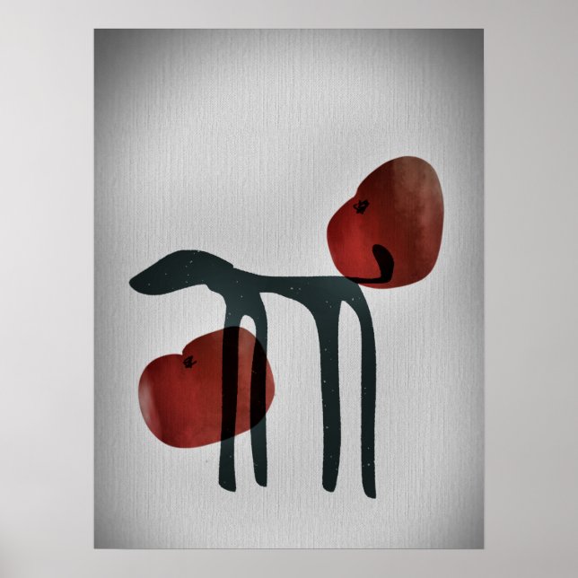 Poster Cachorro - Arte Japonesa (Frente)