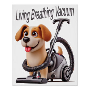 Póster Cachorro Aspirador Vivo Respirando