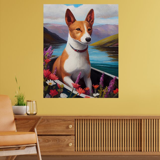 Poster Cachorro Basenji em um remo: Uma aventura cênica (Sala de Estar 2)