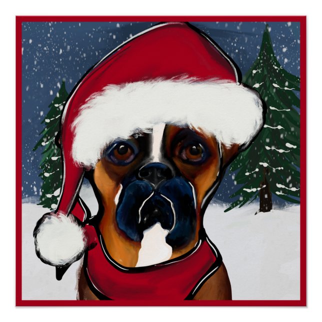 Póster Cachorro Boxer (Frente)