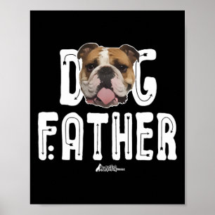 Poster Cachorro Bulldog Padre Bulldog O Dogdad Ruff Life