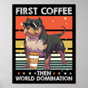Poster Cachorro-Café - Pet American Bully