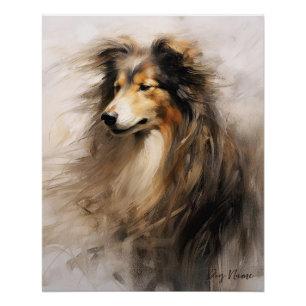 Póster Cachorro Collie no vento 005 - Yacobsen Derosa
