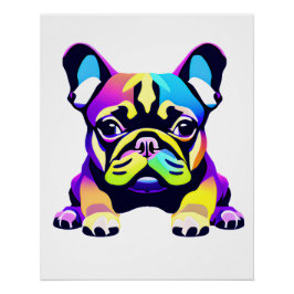 Póster Cachorro Colorido