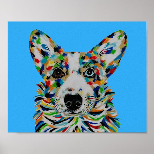 Poster Cachorro Corgi (Frente)