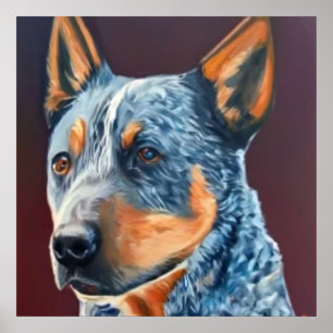 Poster Cachorro-da-costa australiano - Portrato de Cachor