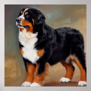 Poster Cachorro da Montanha Bernese