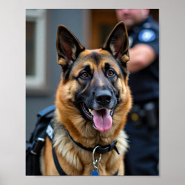 Poster Cachorro da Polícia