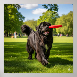Poster Cachorro da Terra Nova com Frisbee