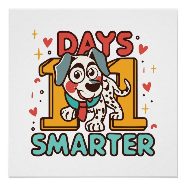 Póster Cachorro dálmata 101 dias mais inteligente (Frente)