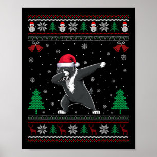 Poster Cachorro de Água em Portugal Meninas de Papai Noel