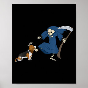 Poster Cachorro de Aposta Ceifador de Halloween