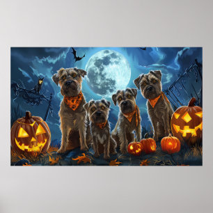 Poster Cachorro de Caça da Baía de Chesapeake Halloween A