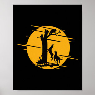 Poster Cachorro De Casca A Tratar Um Engraçado De Raiva -